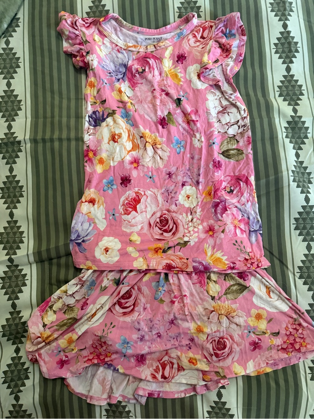 Posh Peanut Bamboo Set Top & Skort 8y